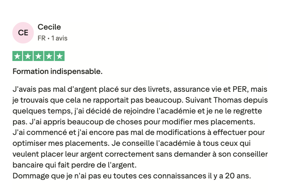 Témoignage de Cécile